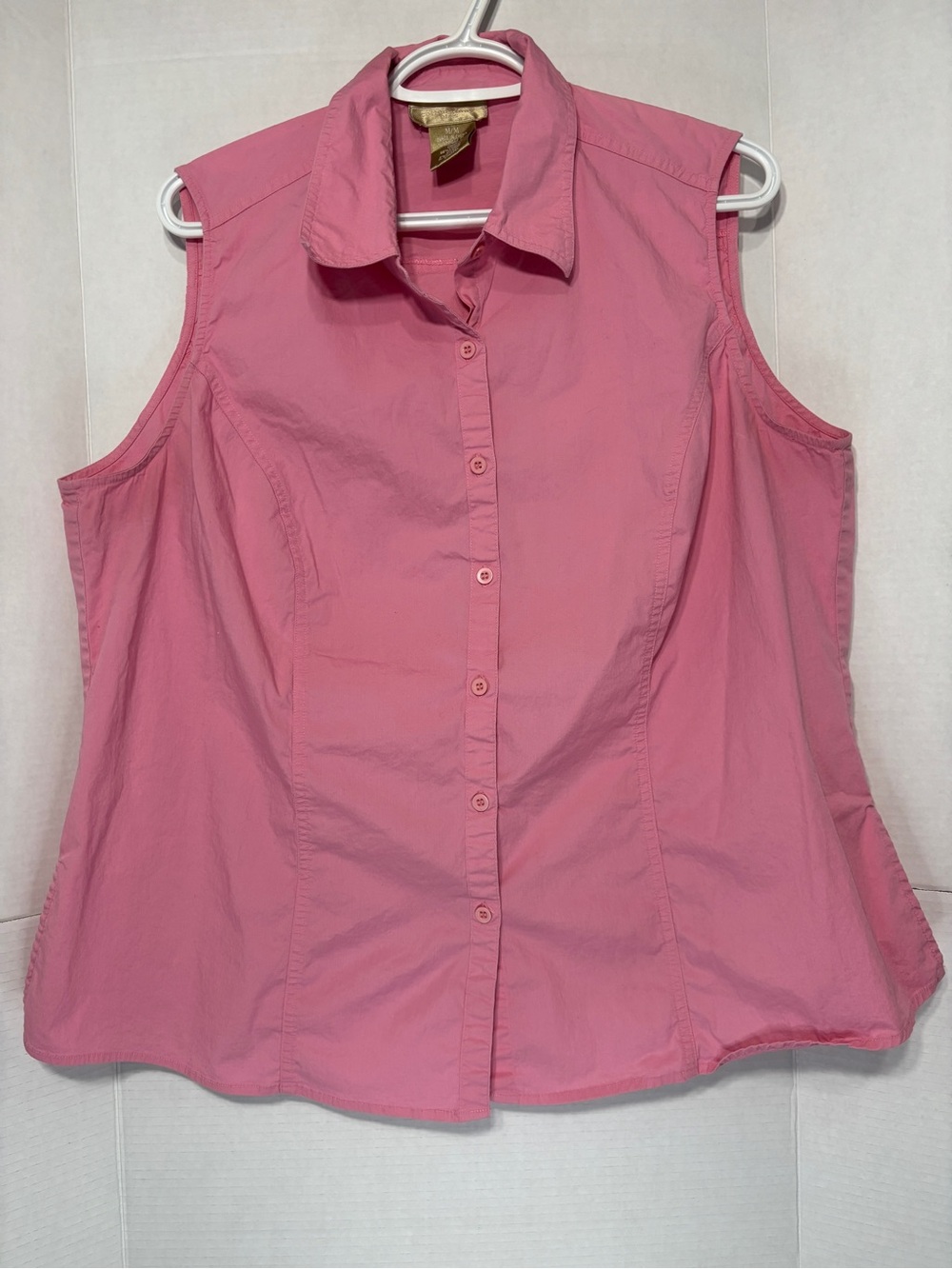 Cotton Ginny Women's Sleeveless Button-Down Cotton Summer Tank Top